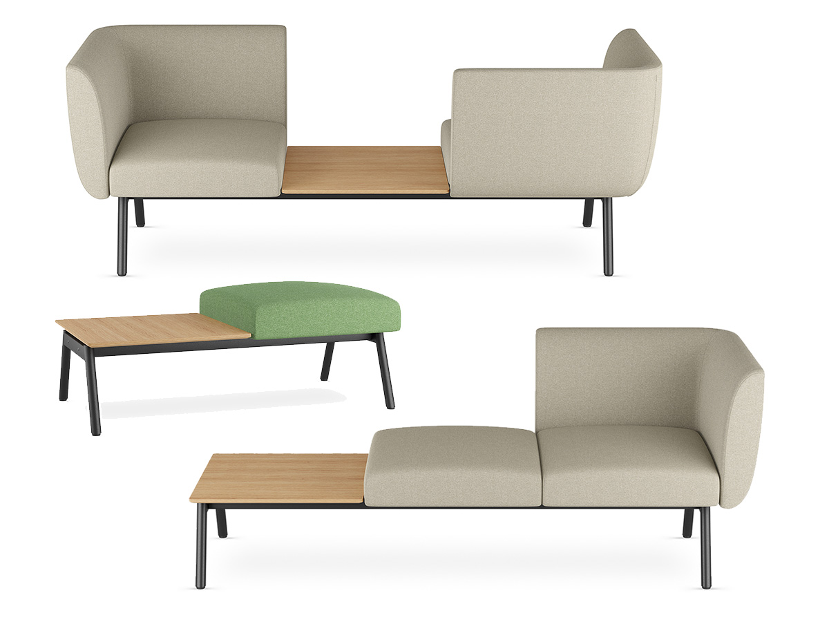 Loungemöbel Nido Ecklösung für Wartebereiche und kommunikative Aufenthaltszonen