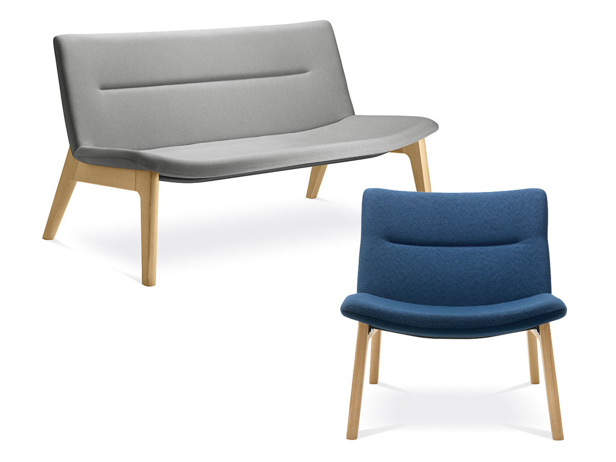 Detailansicht Loungemöbel Oslo mit hochwertiger Polsterung und elegantem Holzgestell