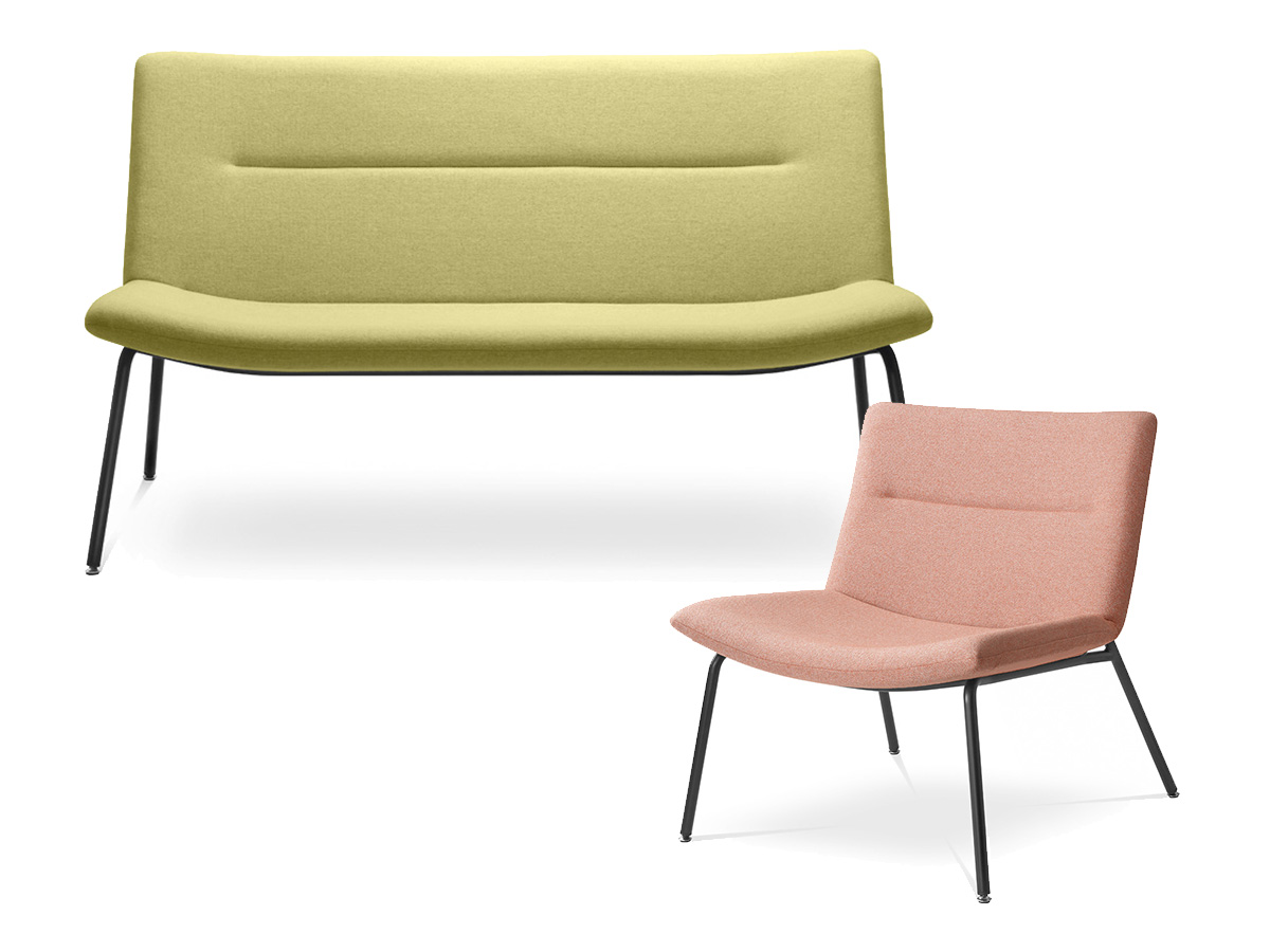 Loungemöbel Oslo als kompakte Sitzlösung für kleinere Aufenthaltsbereiche und Wartezonen