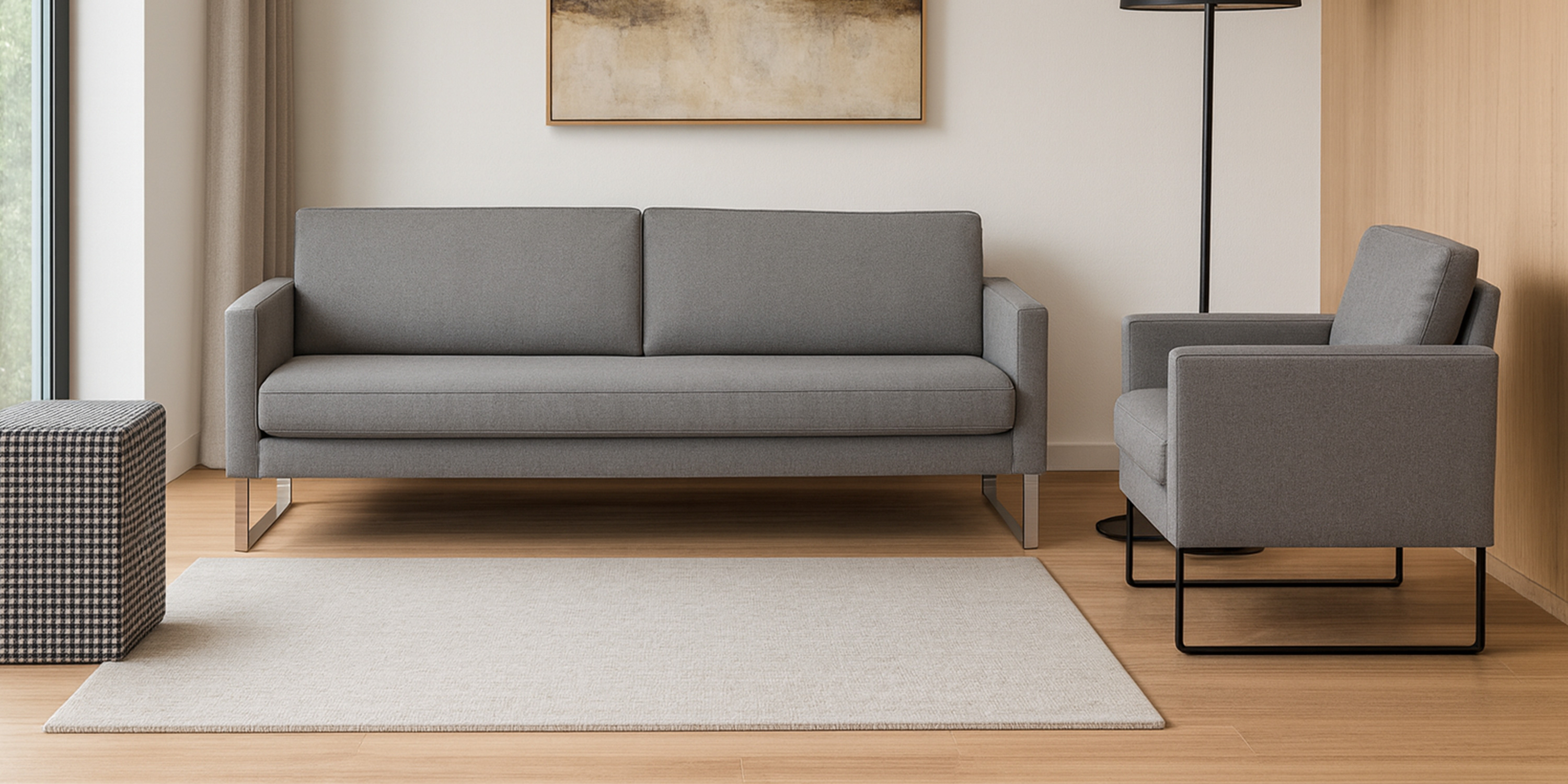 Loungemöbel V-one Sofa und Sessel für Aufenthaltsbereiche in Pflegeeinrichtungen und modernen Objekteinrichtungen